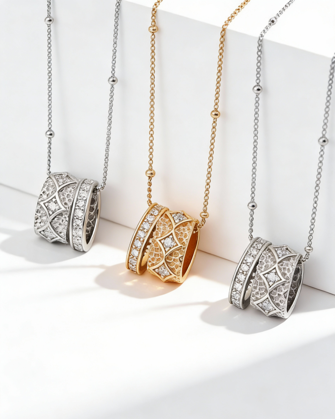 【Textured Starscape 】Pendant Necklace