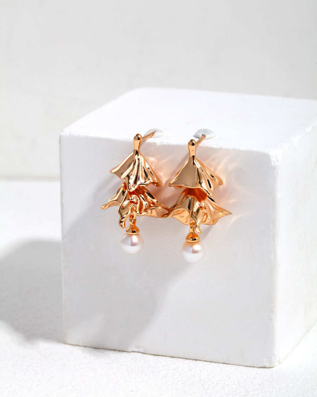 [Dance]Pure silver pearl earrings