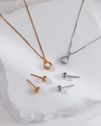 S925 Silver Pearl necklace/earrings