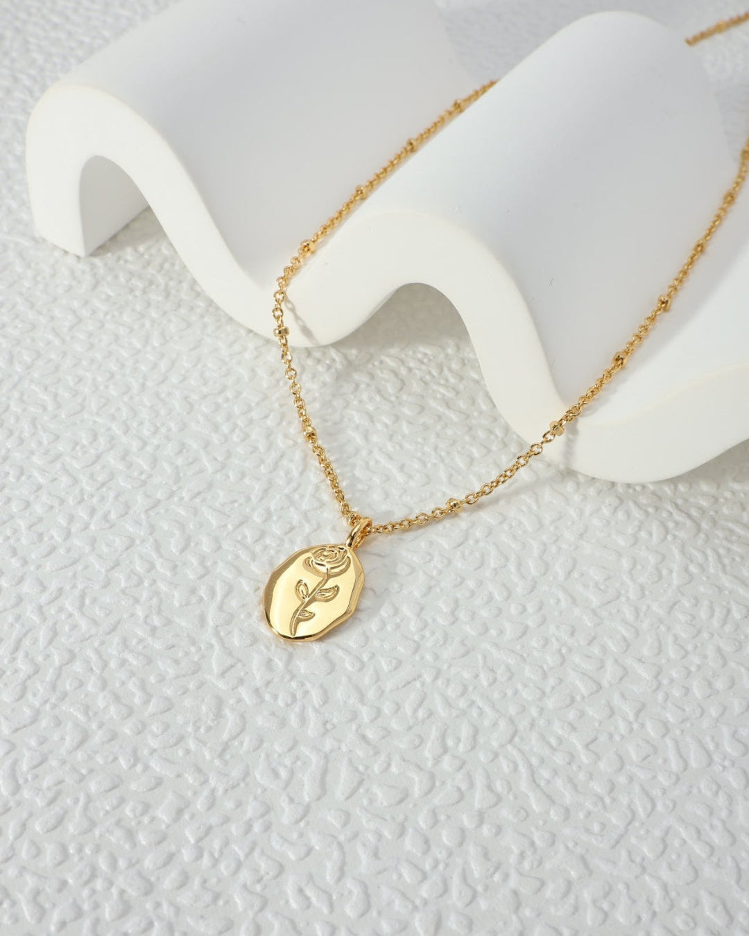 Copper plated with 18k gold necklace