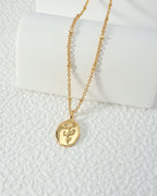 Copper plated with 18k gold necklace