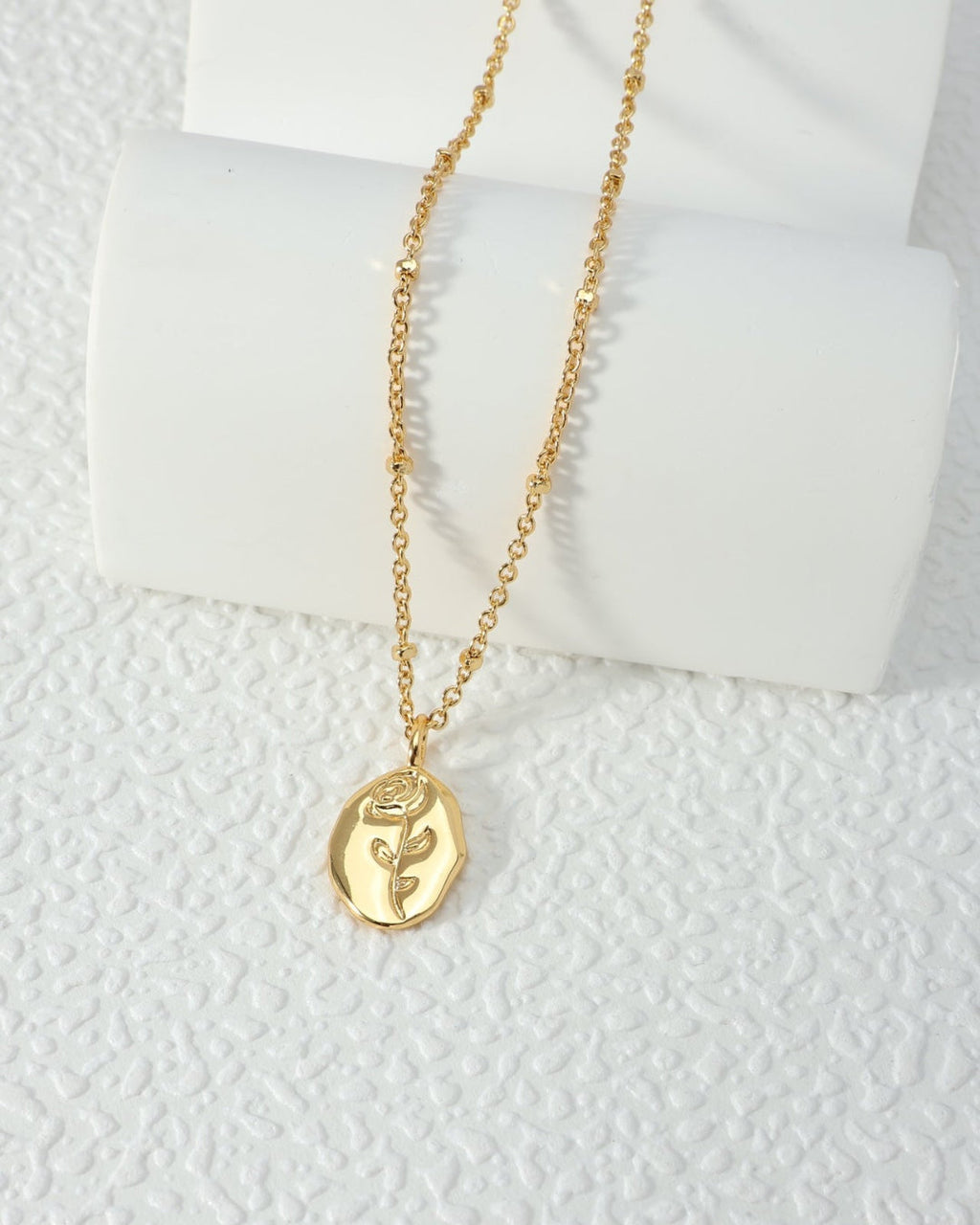 Copper plated with 18k gold necklace