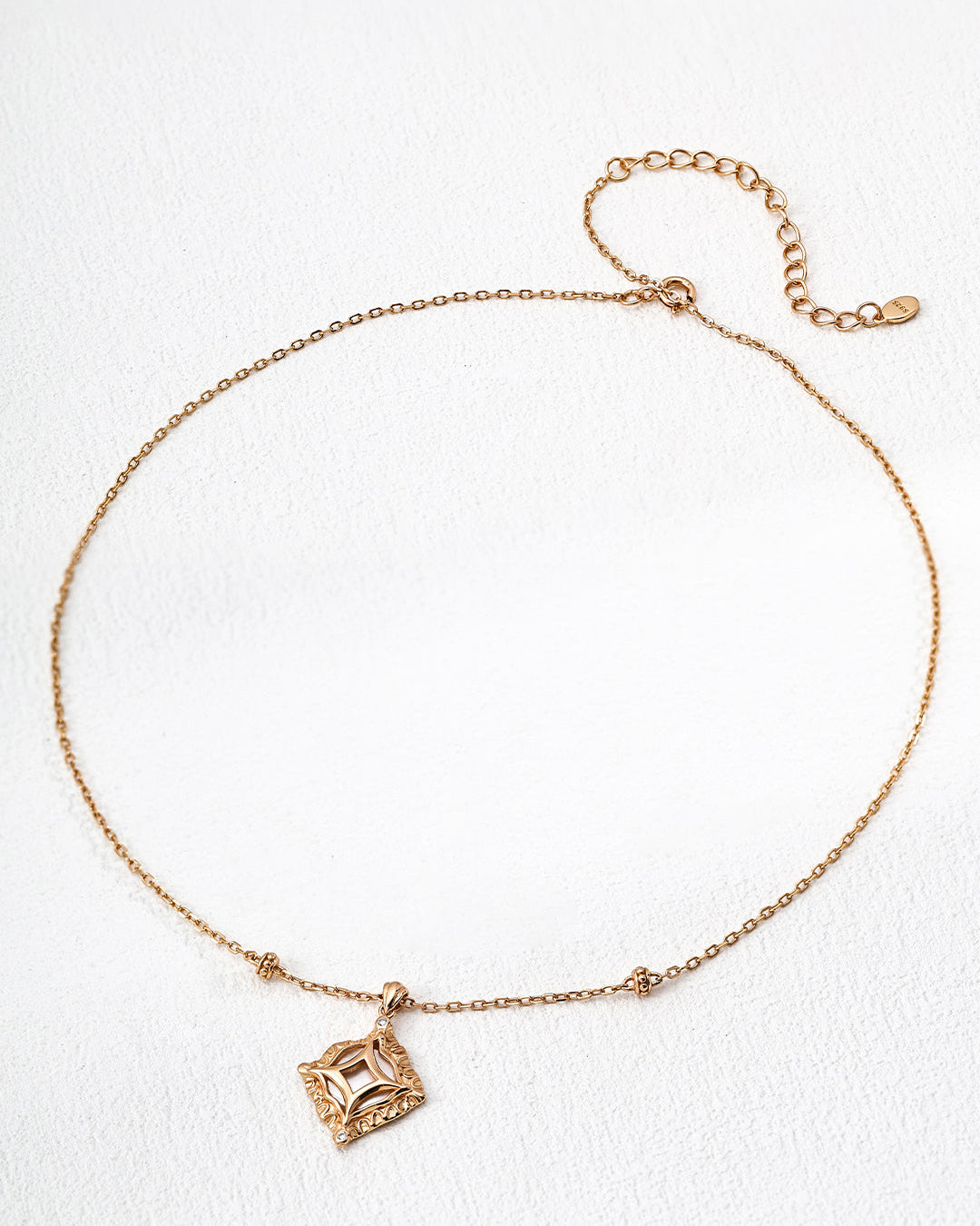 S925 Silver Mother-of-Pearl Zircon Pendant Necklace