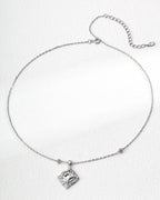 S925 Silver Mother-of-Pearl Zircon Pendant Necklace