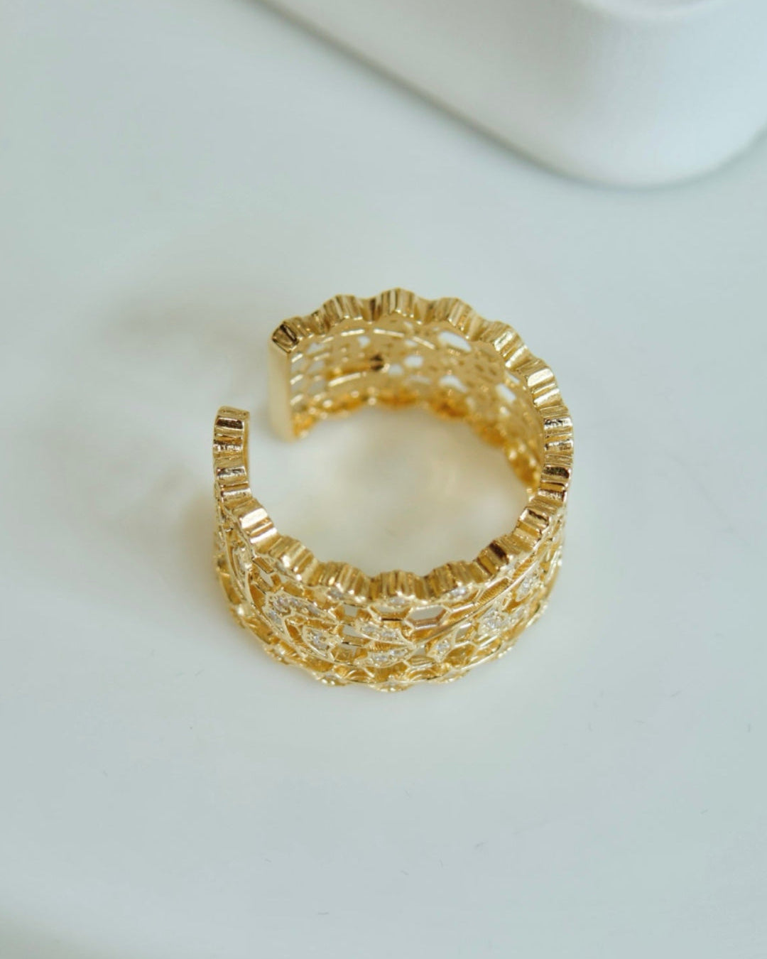 【Cloud Gap Light】s925 silver-plated 18k gold&zircon