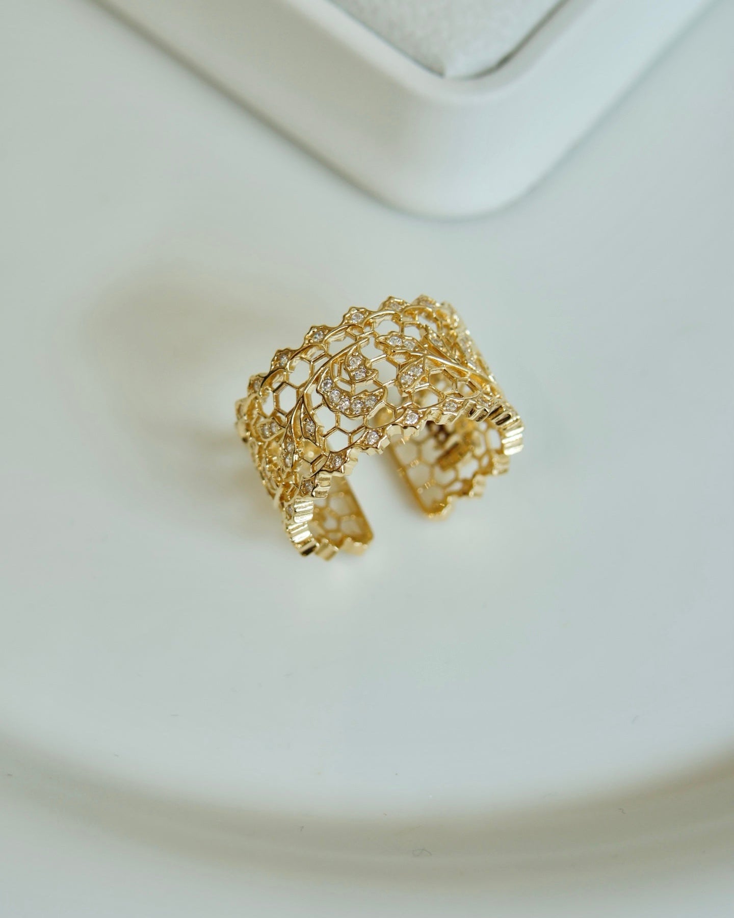 【Cloud Gap Light】s925 silver-plated 18k gold&zircon