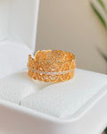 【Filigree Whisper】Ring in S925 Silver & Zirconia