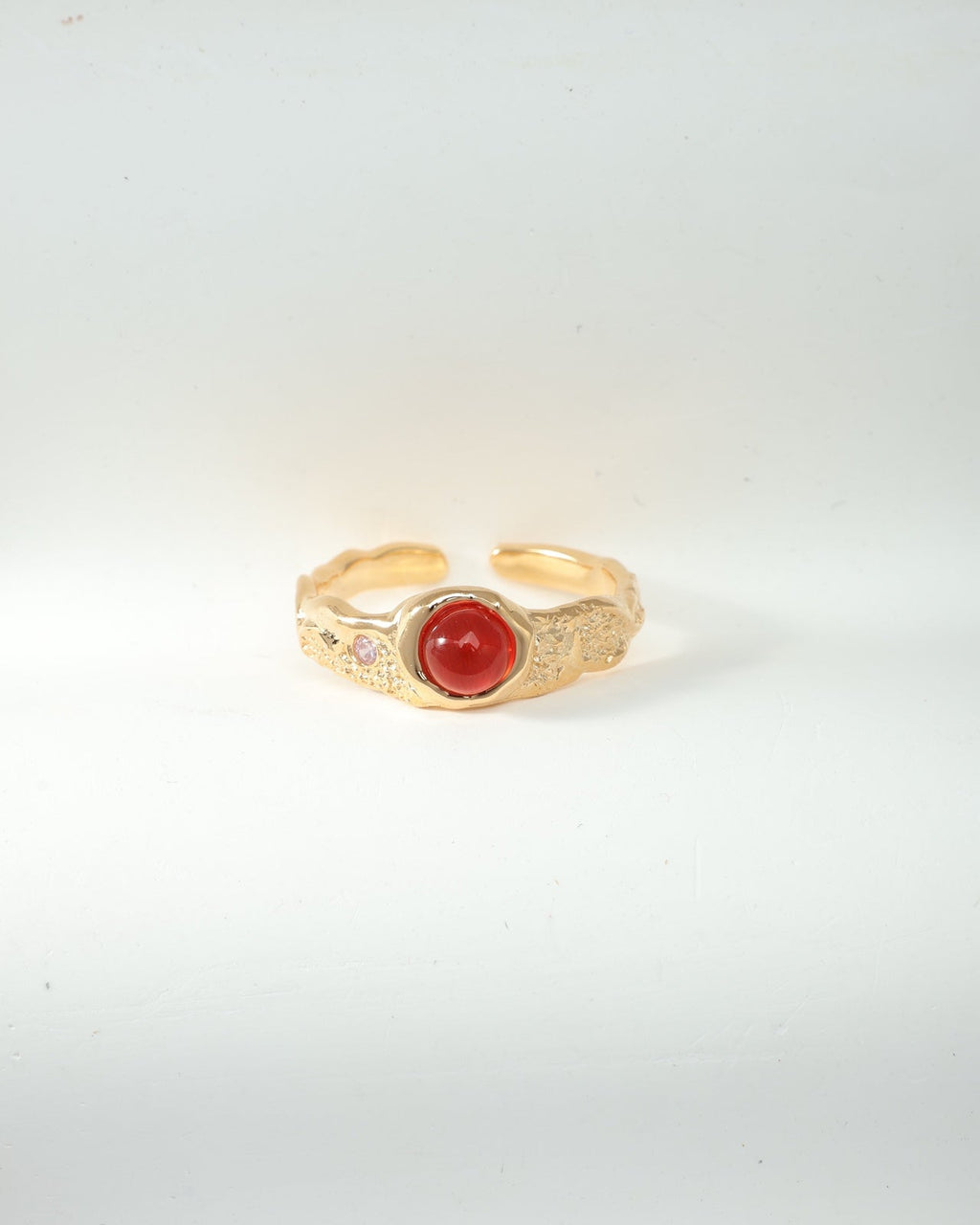 Red Agate Collection，s925 plated with 18k gold