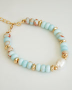 Natural Pearl Bracelet,Shoushan Stone (Agate)