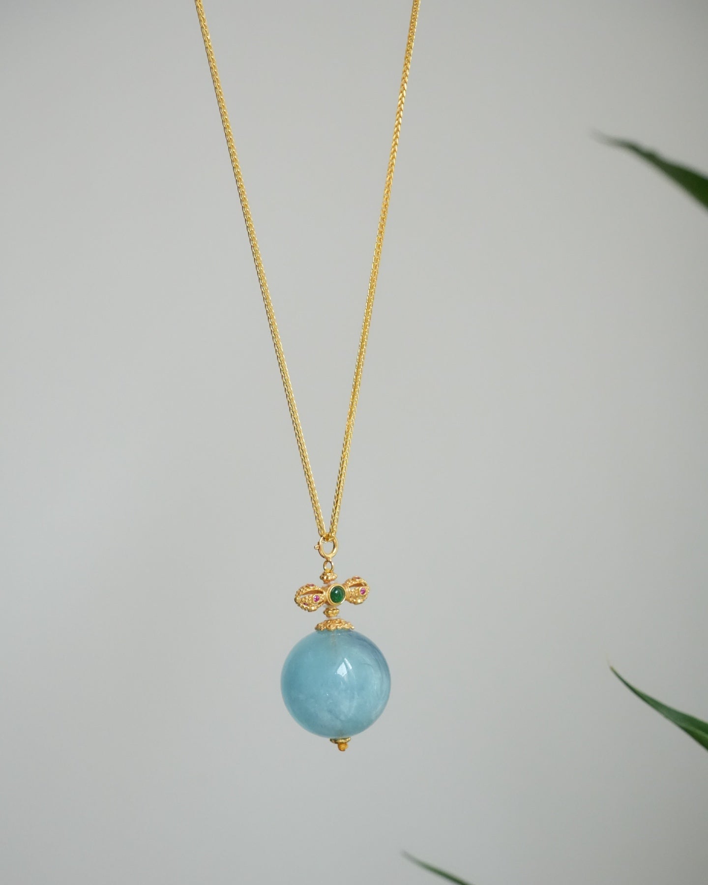 【Indigo Hymn】Aquamarine necklace