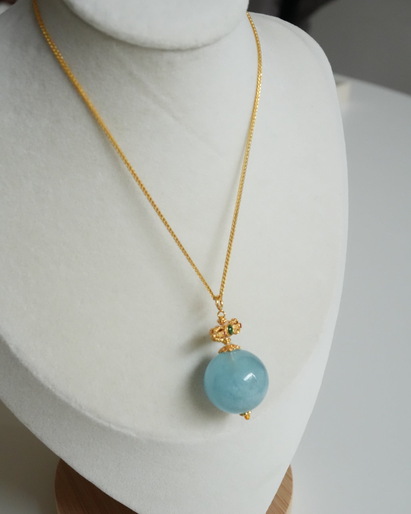 【Indigo Hymn】Aquamarine necklace