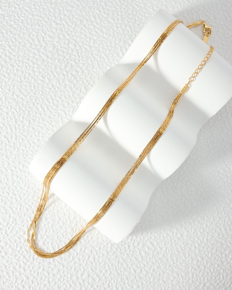 Layers Sterling Silver Snake Chain