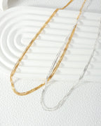 Layers Sterling Silver Snake Chain