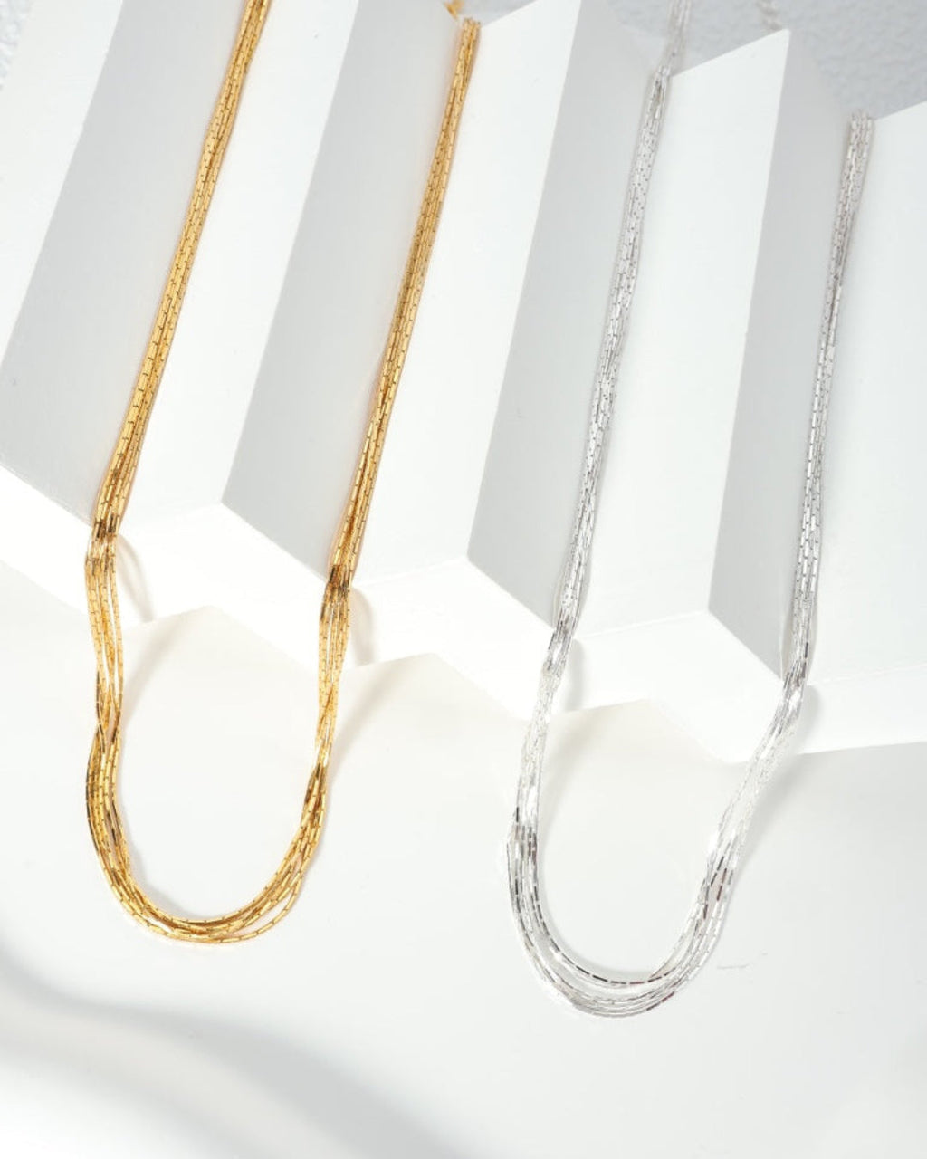 Layers Sterling Silver Snake Chain