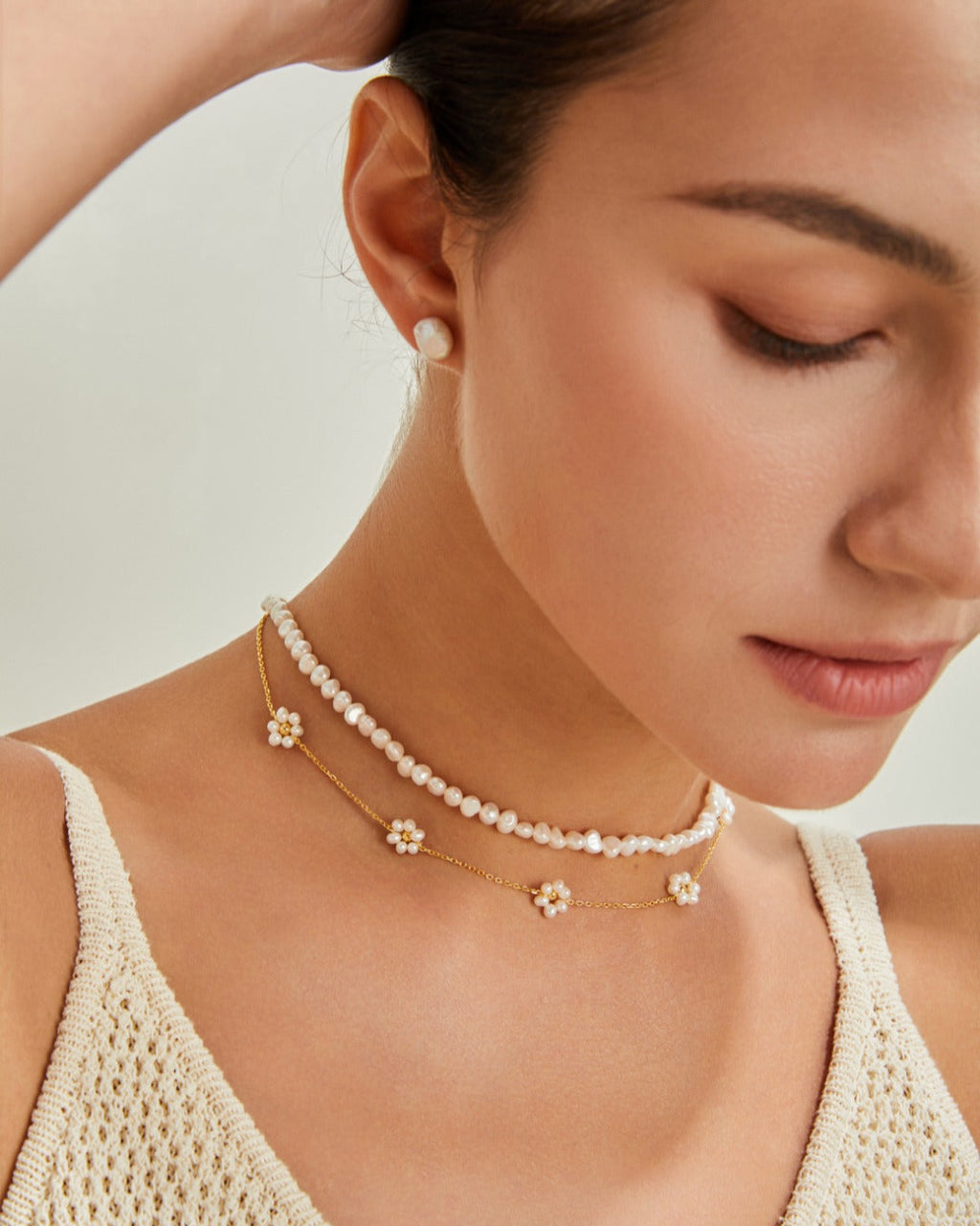 Gold-Plated Sterling Silver Blossom Necklace