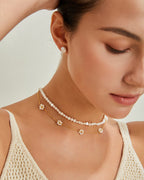 Gold-Plated Sterling Silver Blossom Necklace