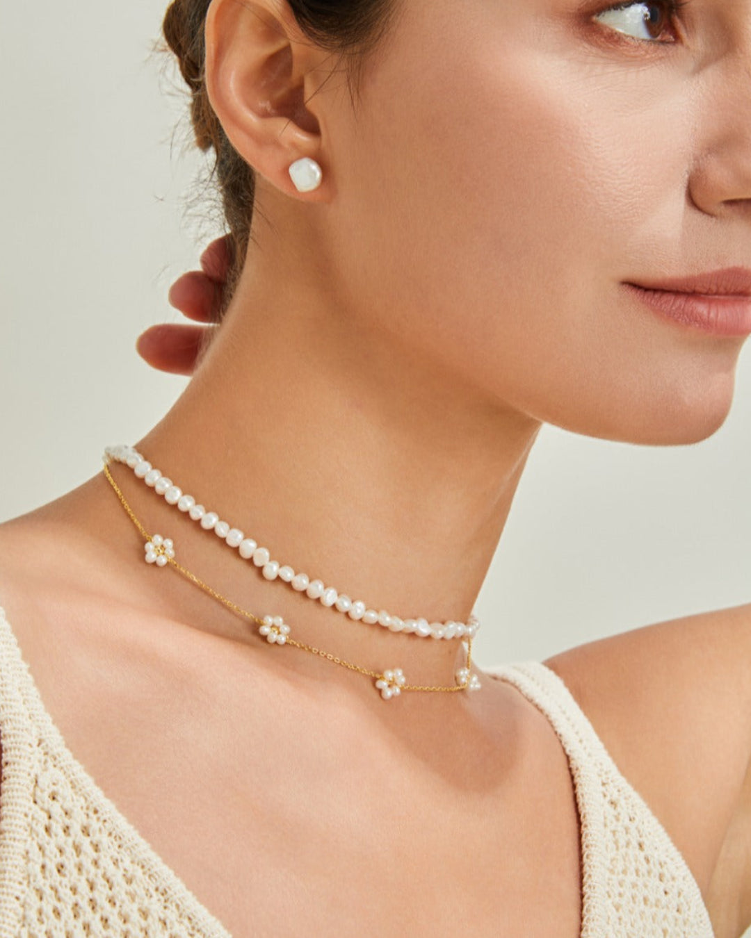 Gold-Plated Sterling Silver Blossom Necklace