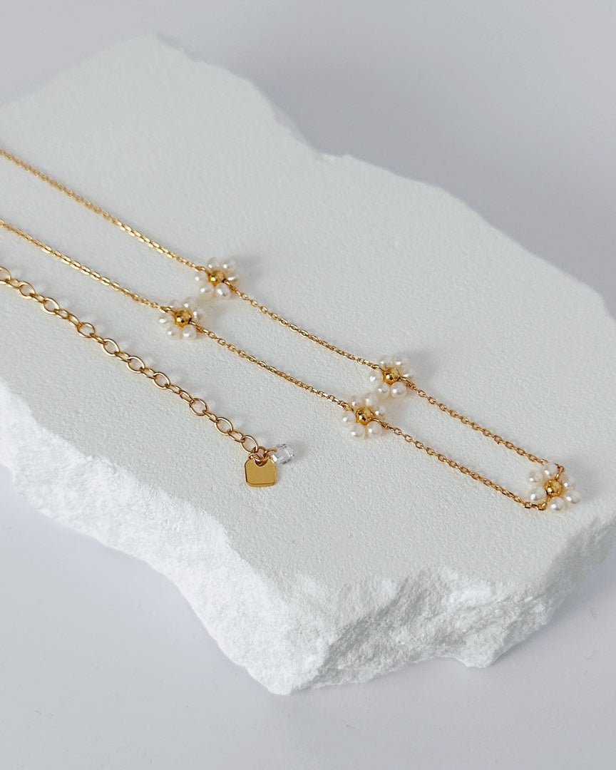 Gold-Plated Sterling Silver Blossom Necklace