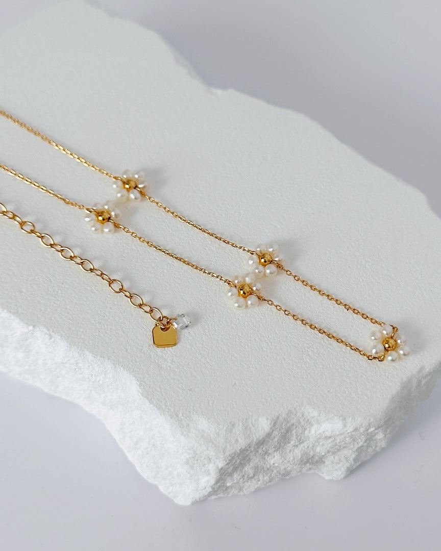 Gold-Plated Sterling Silver Blossom Necklace