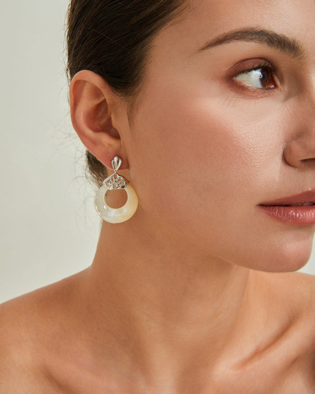 S925 Sterling Silver & Mother of Pearl Earrings