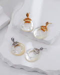 S925 Sterling Silver & Mother of Pearl Earrings