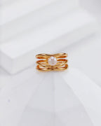 S925 Sterling Silver Pearl Ring