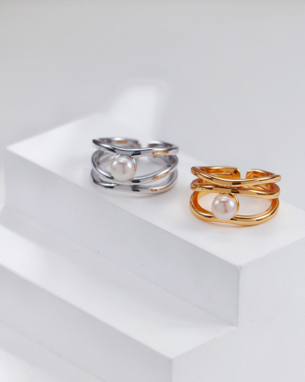 S925 Sterling Silver Pearl Ring