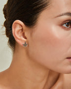 S925 Sterling Silver Maple Leaf Stud Earrings