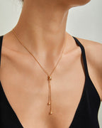 S925 Sterling Silver Fashion Tassel Necklace