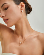 S925 Gold-Plated Minimalist Pearl Necklace Series