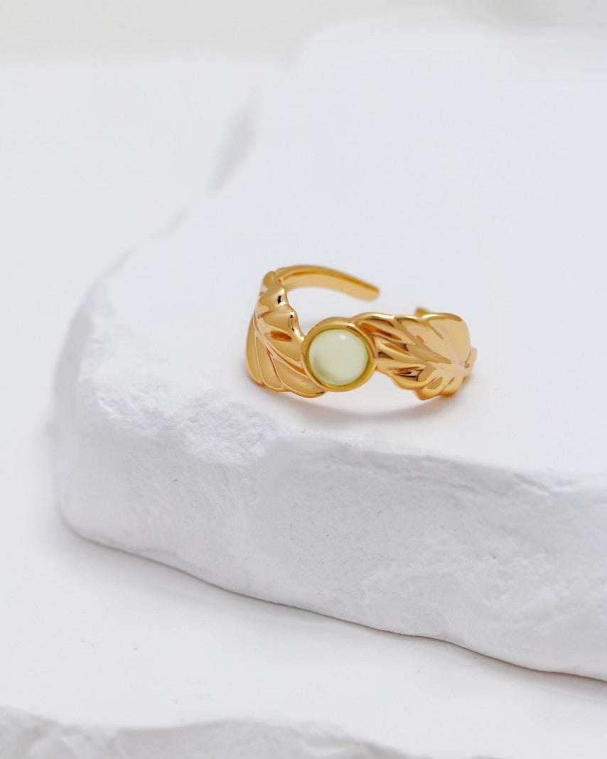 S925 Gold Calla Chalcedony Collection