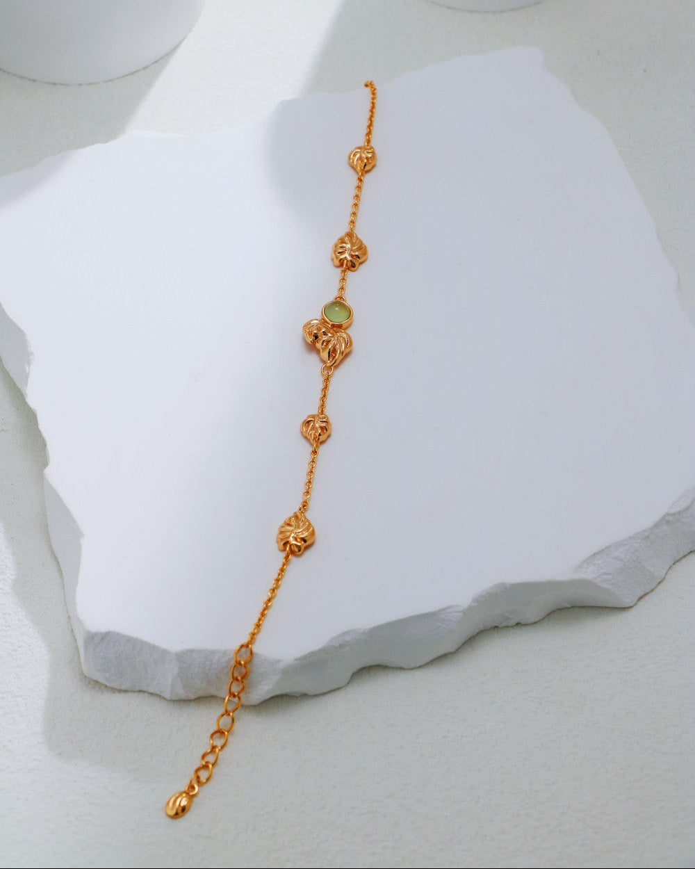 S925 Gold Calla Chalcedony Collection