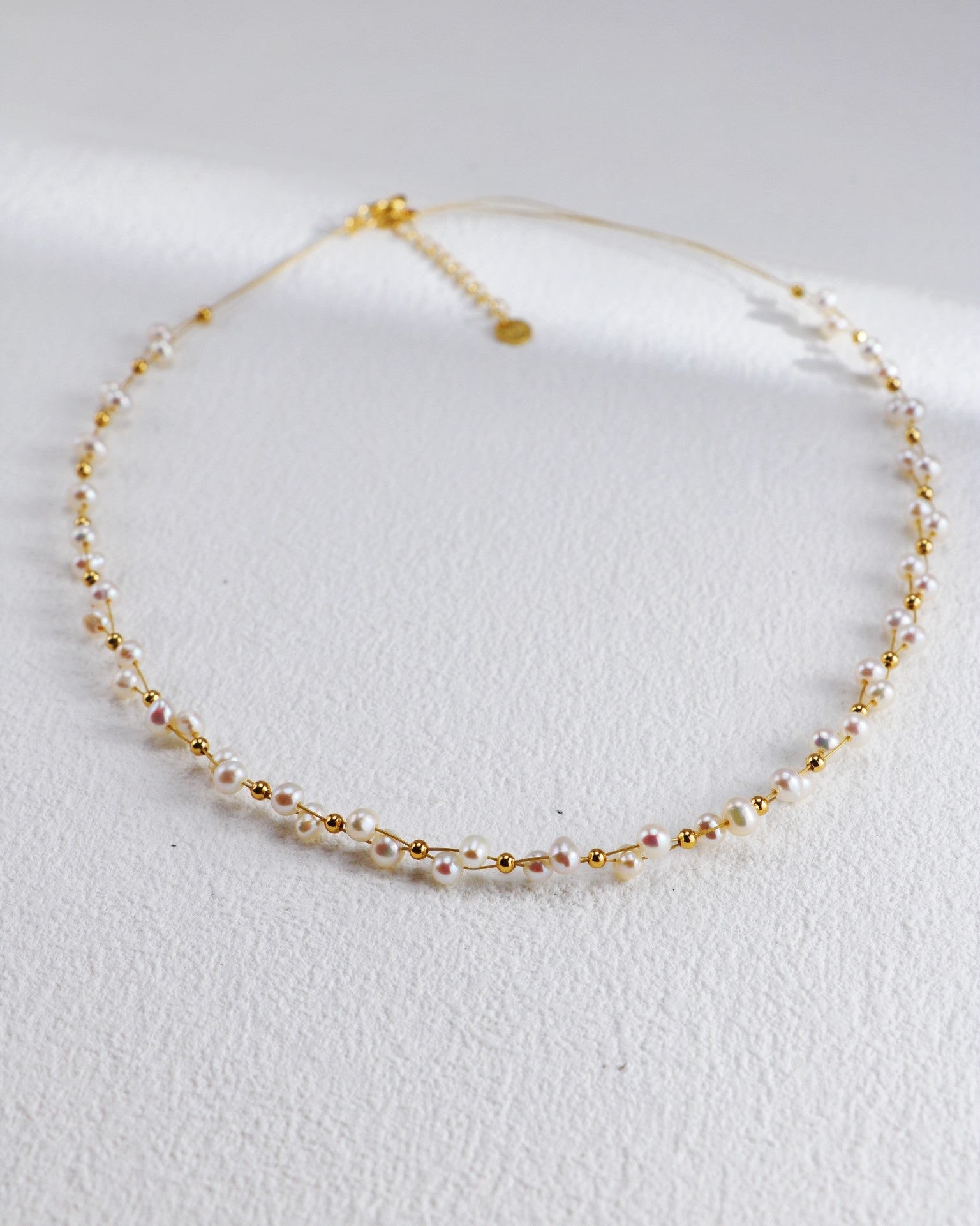 S925 Woven Pearl Necklace