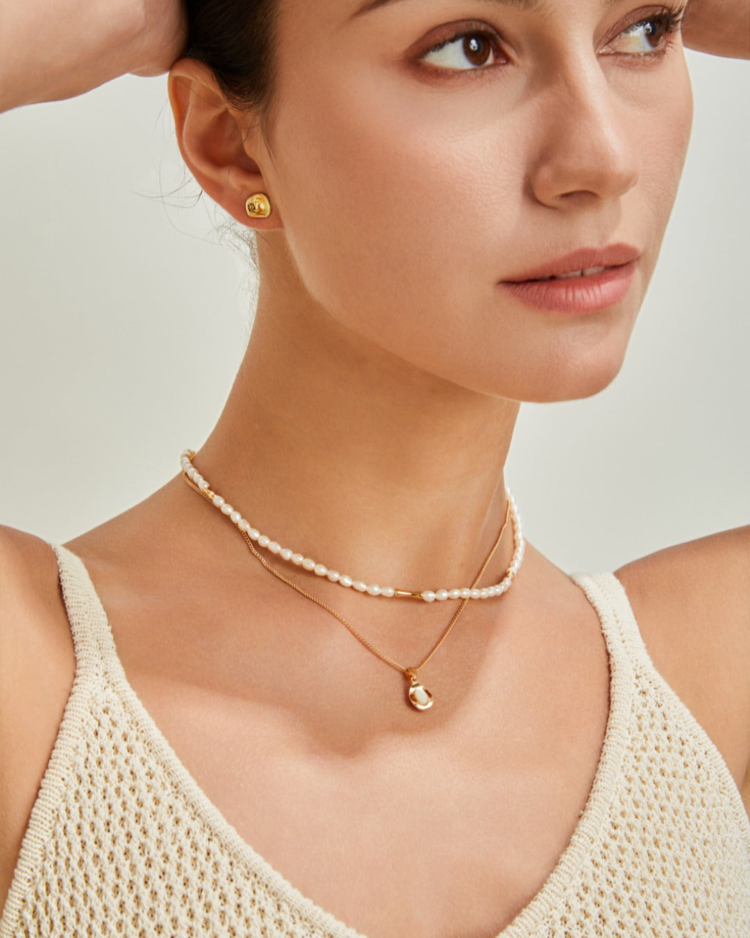 S925 Silver Mother-of-Pearl Necklace