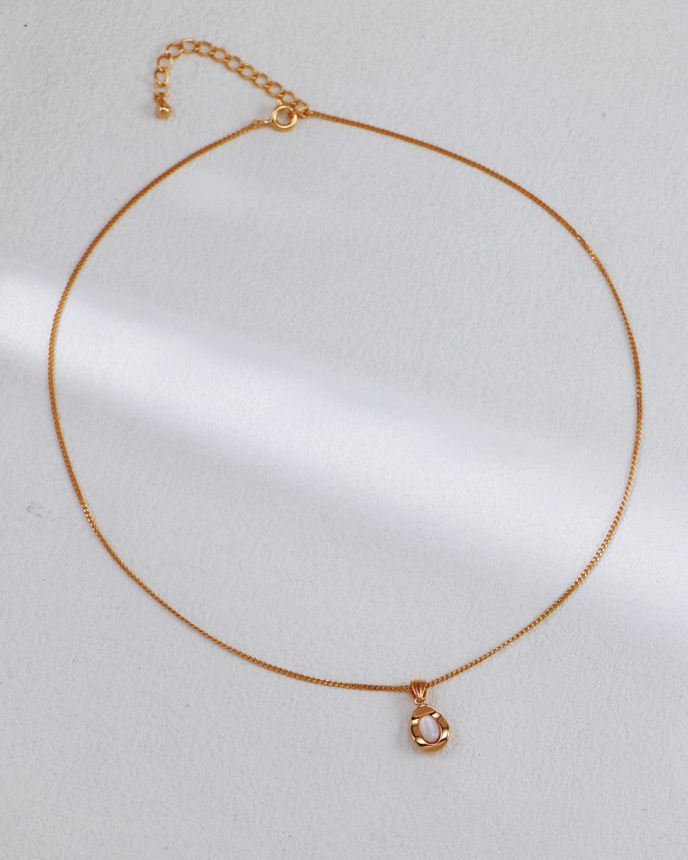 S925 Silver Mother-of-Pearl Necklace