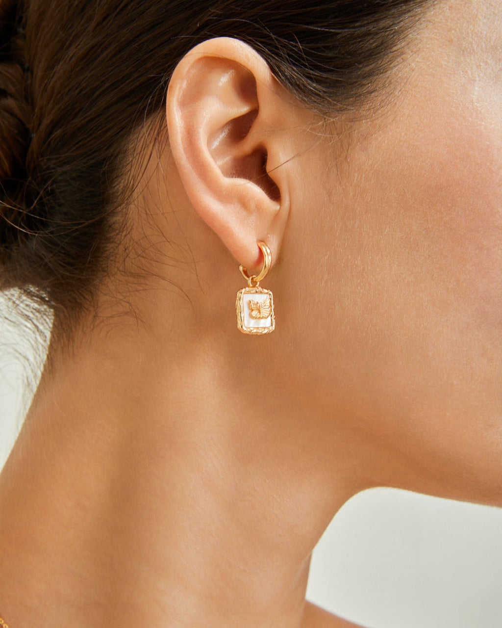 S925 Gold Mother-of-Pearl Butterfly Collection