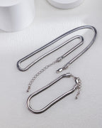 S925 Sterling Silver Faceted Flat Snake Chain Collection