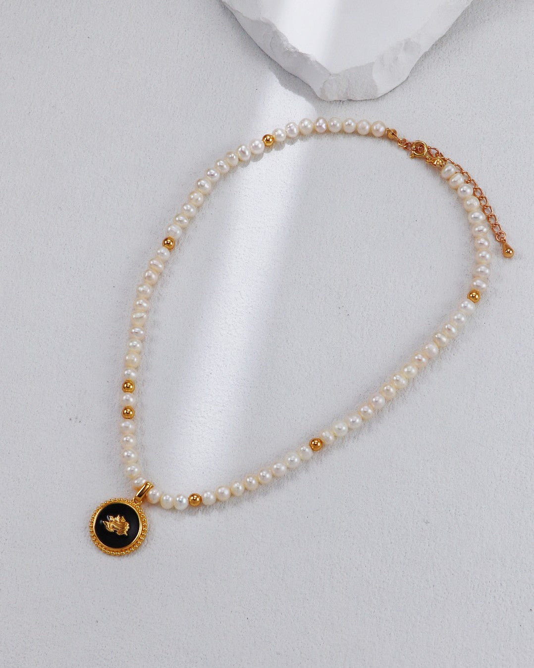 S925 Vintage Gold Rose & Pearl Collection