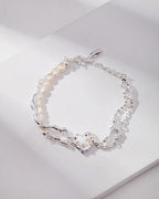 Sterling Silver Opal Pearl Bracelet