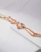 Sterling Silver Opal Pearl Bracelet