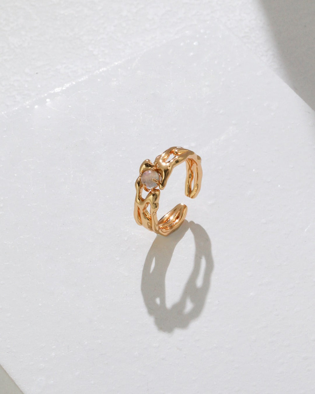 Sterling Silver Gray Moonstone Ring