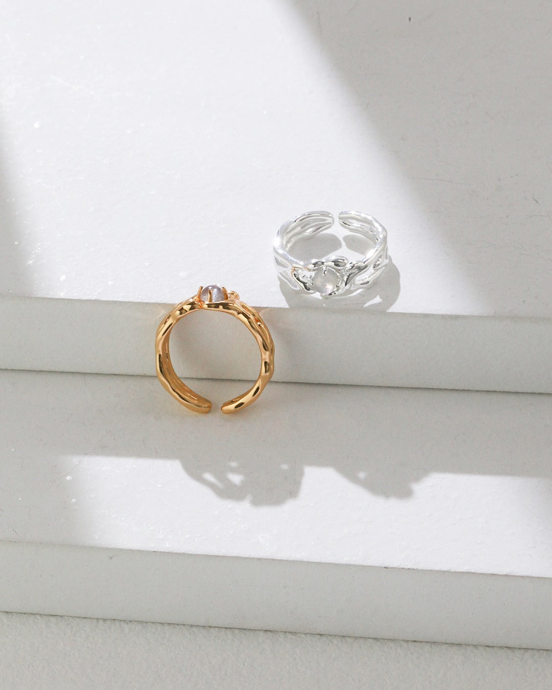 Sterling Silver Gray Moonstone Ring