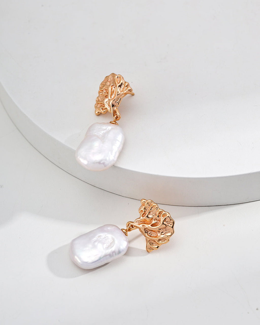 S925 Sterling Silver Vintage Natural Pearl Earrings