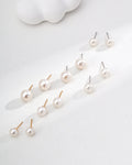 S925 Sterling Silver Minimalist Natural Pearl Studs