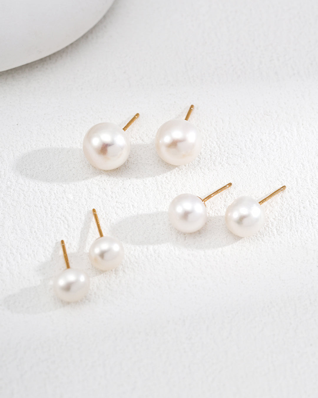 S925 Sterling Silver Minimalist Natural Pearl Studs