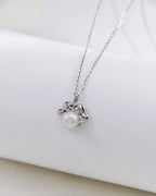 S925 Sterling Silver “Paw & Pearl” Necklace