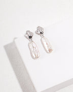 Sterling Silver Baroque Pearl Earrings