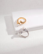 Sterling Silver Pearl Ring