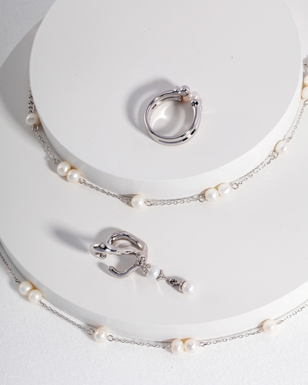 Sterling Silver Pearl Ring