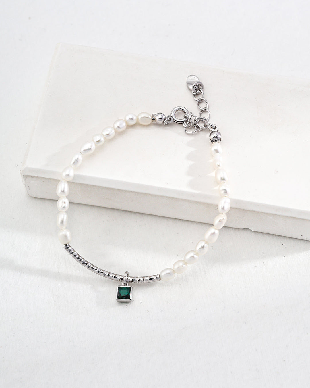 Sterling Silver Pearl Bracelet & Necklace Set